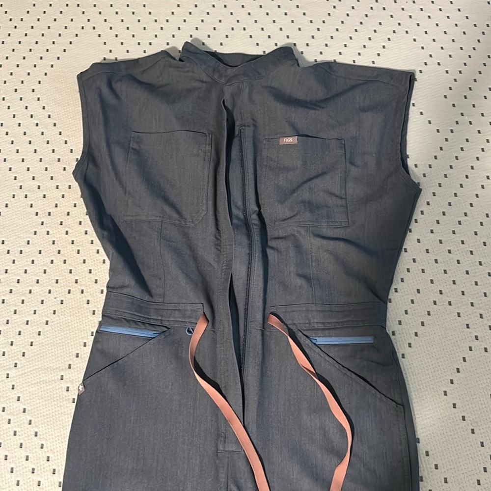 Figs jumpsuit size S color Heather denim